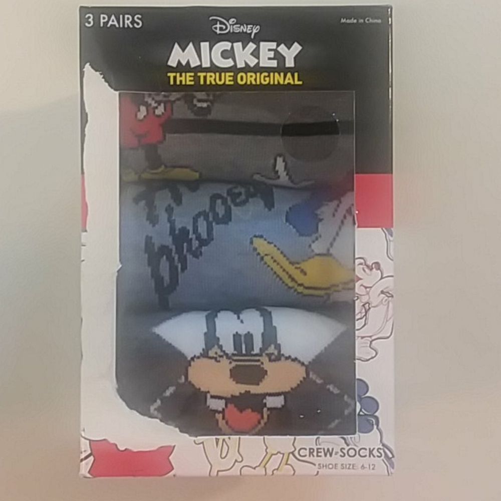 Disney Mickey the true original mens crew socks